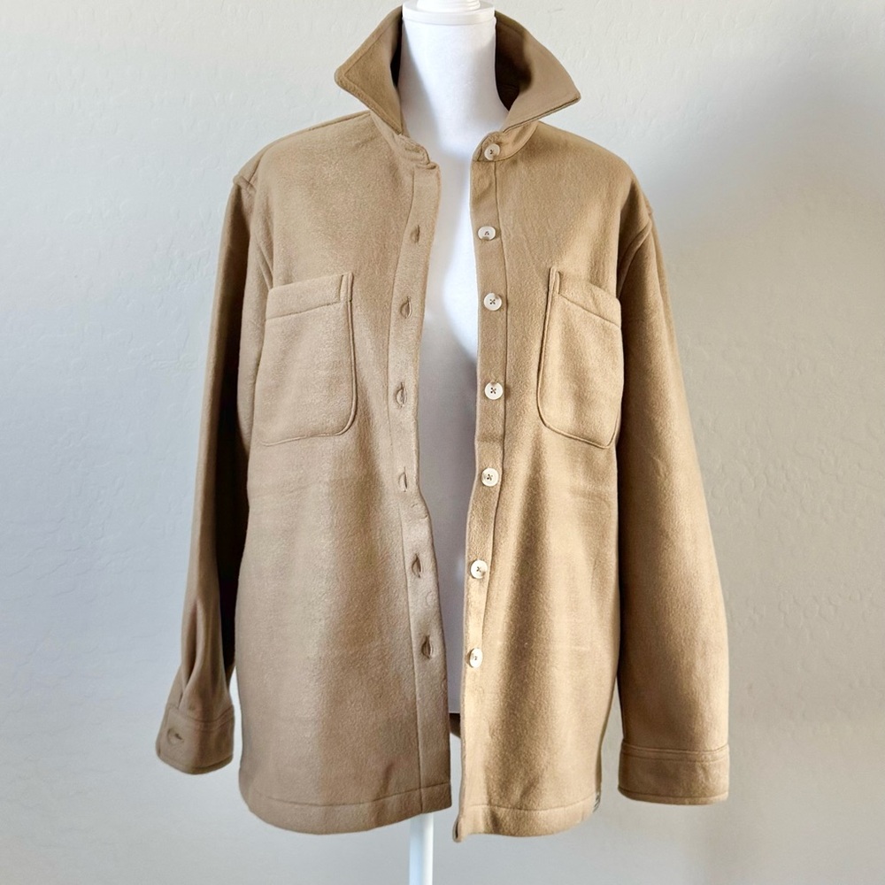 Better Unsaid Tan Button-Up Jacket